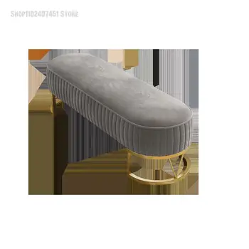 Nordic light луксозни обувки, табуретка, домашни обувки за носене на вратата, на стол, на който да седне, мека чанта, възглавница, диван, пейка Изображение