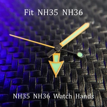 Часовникът Uhrzeiger за NH35 NH36 4R35/36 Механизъм 7S26 mirar las manos Green lume regarder les mains YW Mod резервни Части И Аксесоари Изображение