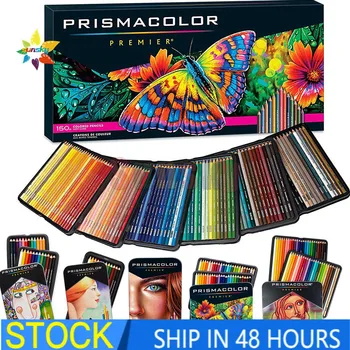 sanford prismacolor 72 цветни моливи 4 мм маслен цветен молив за рисуване на скица Цветен молив за художествената гимназия лидице кутия за рисуване с молив Изображение