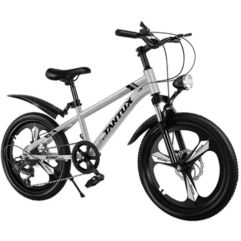 Детски мотор с променлива скорост, двойно дисковата спирачка, преносимо превозно средство, планински велосипед от алуминиева сплав, амортизирующий под наем Изображение