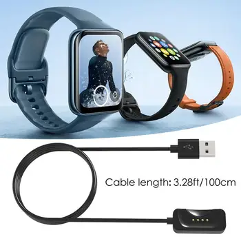 Зарядно устройство за док-станция за часа, USB магнитен адаптер, 100 мм, кабел за зареждане, смяна на часа OP-PO/Watch2, аксесоар за часа Изображение