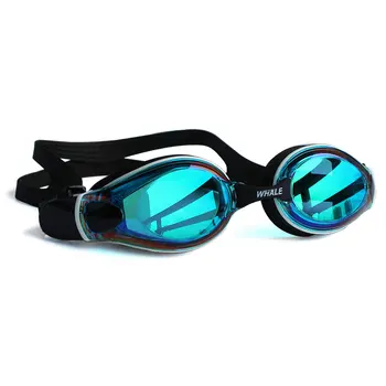 Професионални водоустойчиви лещи за възрастни с защита срещу замъгляване и виолетови, мъжки и дамски очила за плуване, Регулируеми силиконови очила за плуване Изображение