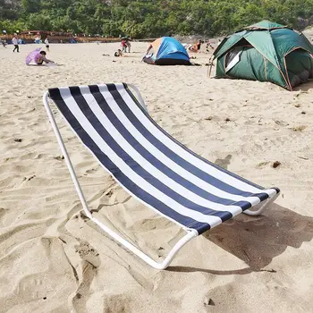 шезлонг за плаж Сгъваем уличен стол Мини-шезлонг за дома, подарък чадър 해변의자 Плажен шезлонг за почивка на открито, преносими стол Изображение