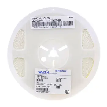 WALSIN/WalsinSMD Многослойни кондензатори с Керамично Чип 1206 330nF 100V 10% X7R 1206B334K101CT Изображение