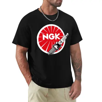 Свещи JDM, Тениска NGK Racing.png Тениска с къс ръкав, Къса тениска, тениска Оверсайз, мъжки ризи с графичен дизайн Изображение