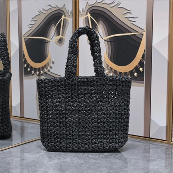 2023 Класическата оригинална луксозна дамска чанта от тъкан Lafite, тенденция дизайнерски преносим чанта-тоут през рамо Изображение